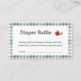 Tarjeta De Recepción Babyque BBQ Baby Shower Diaper Raffle