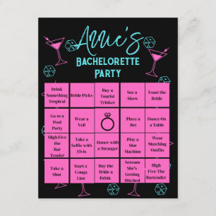 Tarjeta De Recepción Bachelorette Party Bingo Las Vegas