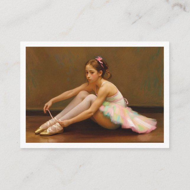 Tarjeta De Recepción Bailarinas con colores vivos (Reverso)