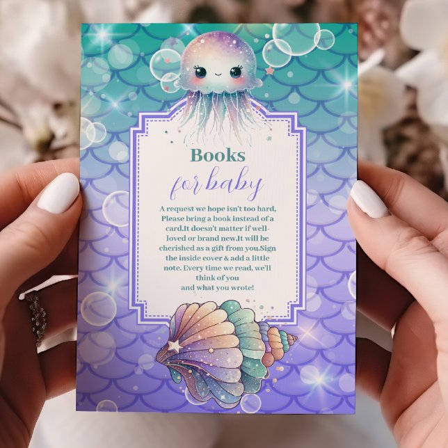 Tarjeta De Recepción Bajo el mar acuarela libros para bebé (Subido por el creador)