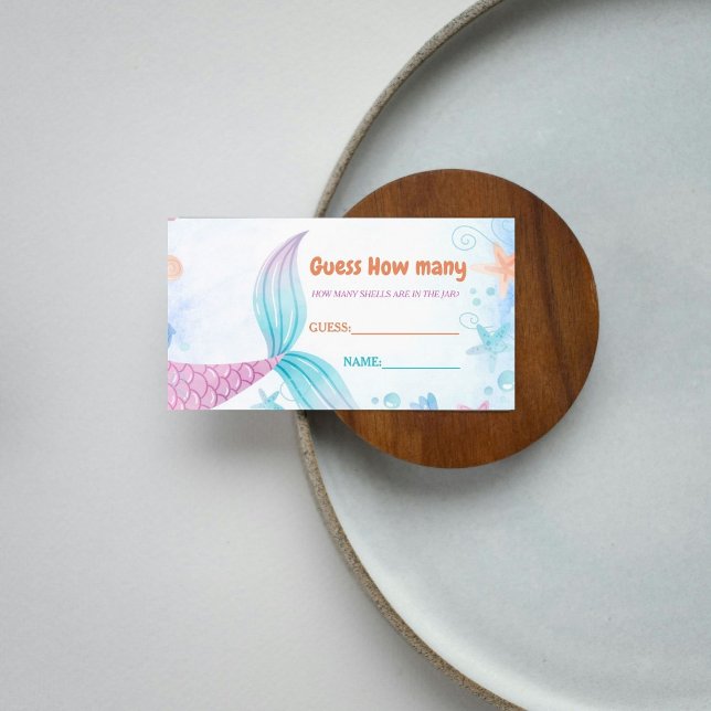 Tarjeta De Recepción Bajo el mar Baby Shower Cuántos peces hay (Subido por el creador)