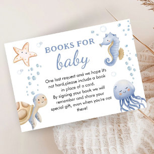 Tarjeta De Recepción ¡Bajo El Mar! Cuidad Boy Baby Shower Book For Baby