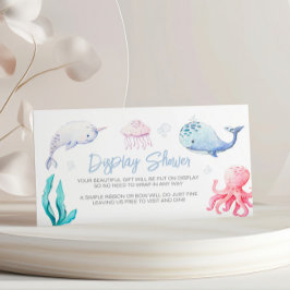 Tarjeta De Recepción Bajo la ducha de visualización náutica del mar