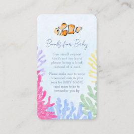 Tarjeta De Recepción Bajo la solicitud de Baby Shower de Sea Fish
