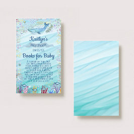 Tarjeta De Recepción Bajo la solicitud del libro de Baby Shower Sea
