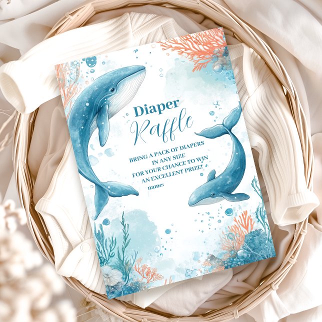 Tarjeta De Recepción Ballena acuática bajo el río Diapper (Subido por el creador)