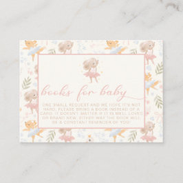 Tarjeta De Recepción Ballerina Mouse Tutu emocionó los libros para su b