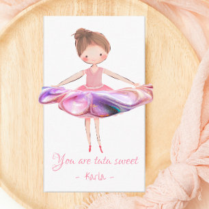 Tarjeta De Recepción Ballerina Scrunchie Party Favorito Card