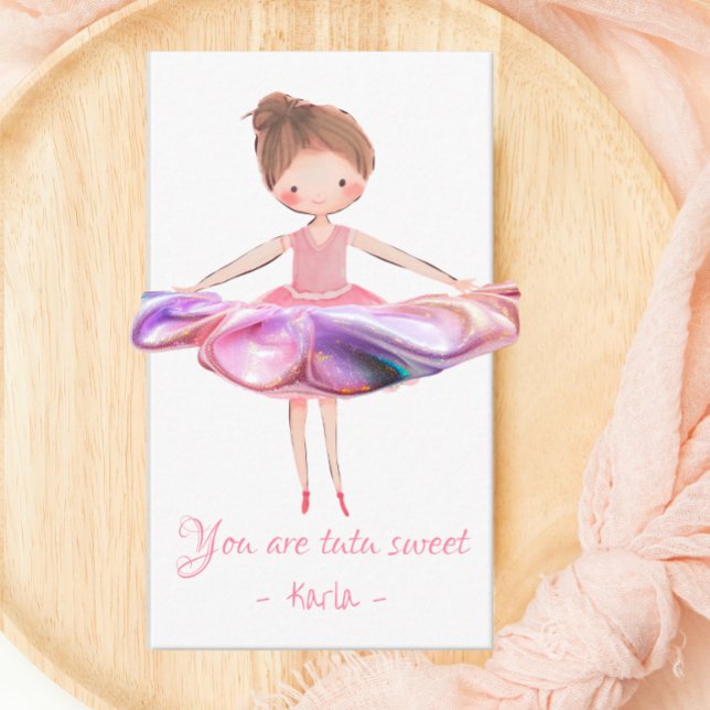 Tarjeta De Recepción Ballerina Scrunchie Party Favorito Card (Subido por el creador)