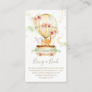 Tarjeta De Recepción Balón de aire caliente Bebés Bebés ducha Traer un