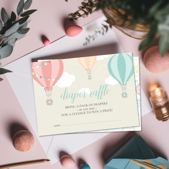 Tarjeta De Recepción Balón de aire caliente hacia arriba y fuera de la  (Subido por el creador)