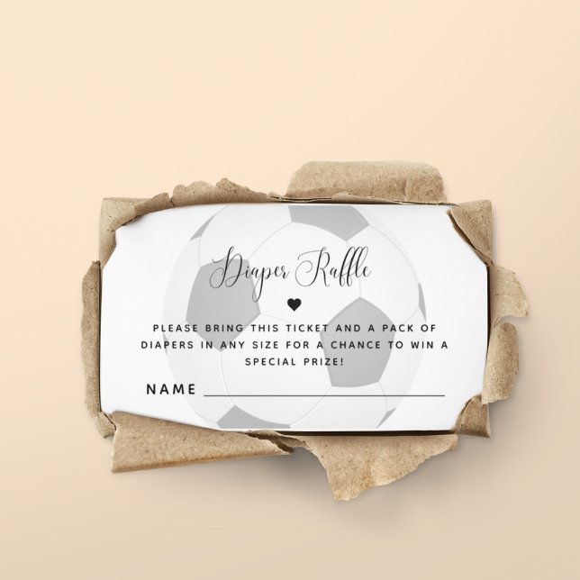 Tarjeta De Recepción Balón de fútbol Tema deportivo Baby Shower Diaper  (Subido por el creador)