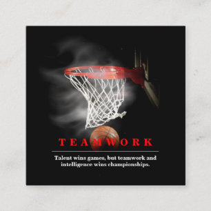 Tarjeta De Recepción Baloncesto de Equipo Motivacional Inspirador