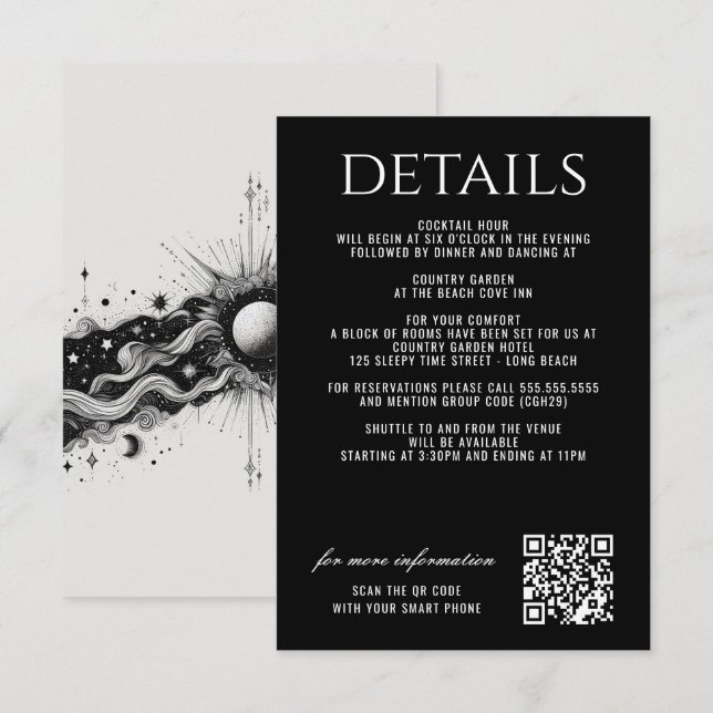 Tarjeta De Recepción Banda celeste (Anverso / Reverso)