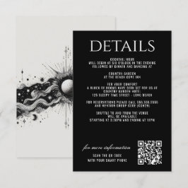 Tarjeta De Recepción Banda celeste