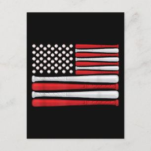 Tarjeta De Recepción Bandera clásica americana de béisbol - Béisbol vin