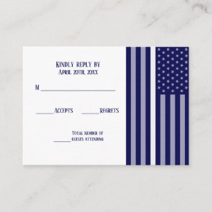 Tarjeta De Recepción Bandera delgada de la línea blanca