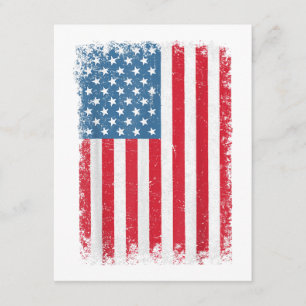 Tarjeta De Recepción Bandera Patriótica Americana De EE. UU. Para Hombr