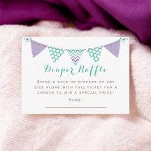Banner de Bunting Neutral Diaper Raffle Baby Showe