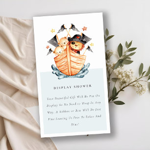 Tarjeta De Recepción Barco pirata Cub de león Shower Baby Shower