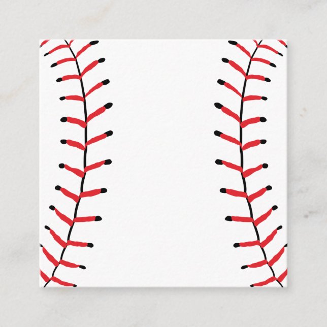 Tarjeta De Recepción Baseball Seams Deportes Estilo Béisbol Tema (Anverso)