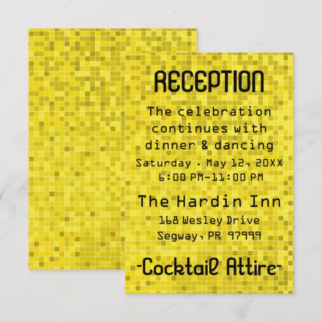 Tarjeta De Recepción Bat Mitzvah Bar Mitzvah Game On (Anverso / Reverso)