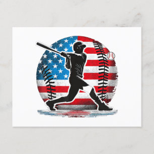 Tarjeta De Recepción Batalla de jugador de béisbol norteamericano con E