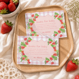 Tarjeta De Recepción Baya Conquette Fresa Floral Libro Solicitud