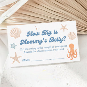 Tarjeta De Recepción Beach Baby Shower Cómo de grande es el juego de Be
