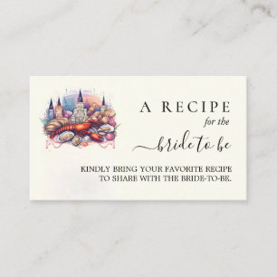 Tarjeta De Recepción Beach Ocean Summer New Orleans Bridal Shower