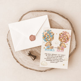 Tarjeta De Recepción Bear Balloons Bearly Wait Book Request