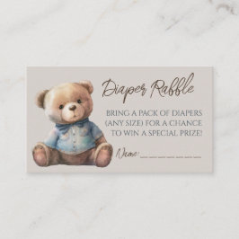 Tarjeta De Recepción Bear el boleto moderno Boho Baby Shower Diaper Raf