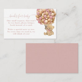 Tarjeta De Recepción Bearly Wait Boho Balloon Neutral Baby Shower Book