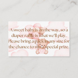 Tarjeta De Recepción Bearly Wait Diaper Raffle