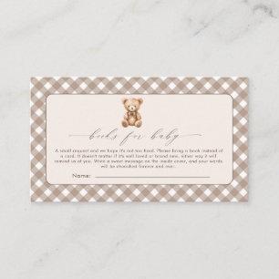 Tarjeta De Recepción Bearly Wait Neutral Simple Baby Shower