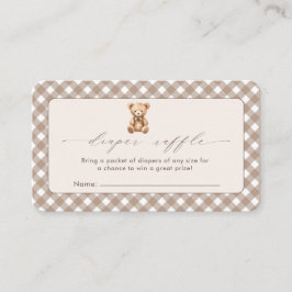 Tarjeta De Recepción Bearly Wait Neutral Simple Baby Shower