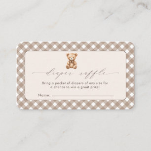 Tarjeta De Recepción Bearly Wait Neutral Simple Baby Shower