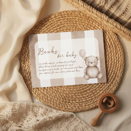 Tarjeta De Recepción Bearly Wait Neutral Teddy Baby Shower