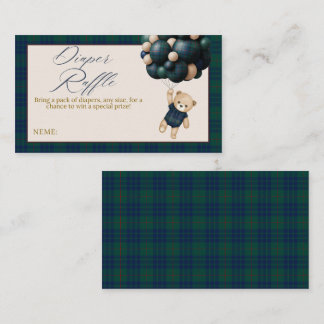 Tarjeta De Recepción Bearly Wait Teddy Balloon Baby Shower diaper