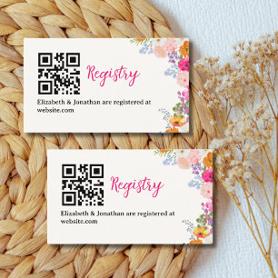 Tarjeta De Recepción Beautiful Free-Spirited Flower Bridal Shower