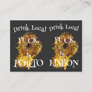 Tarjeta De Recepción Beba el dólar local en el Fiesta de Lisboa