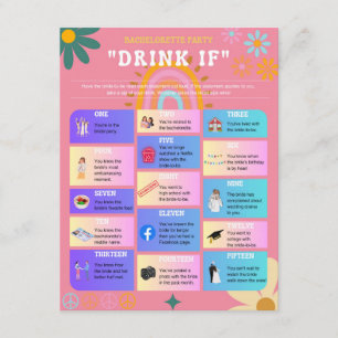 Tarjeta De Recepción Beba si juego de Bachelorette Party