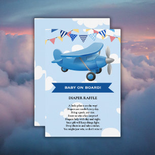 Tarjeta De Recepción ¡Bebé a bordo! Baby Shower de avión de aviación