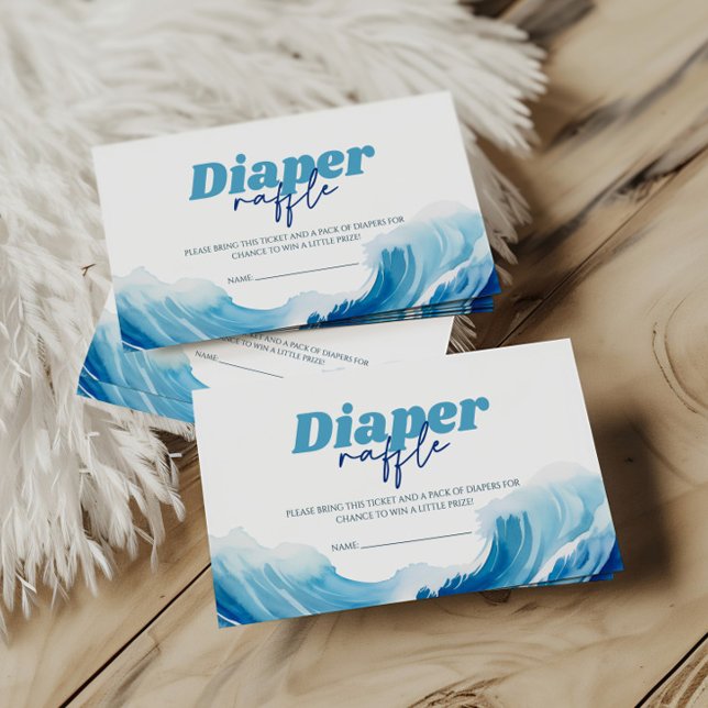 Tarjeta De Recepción Bebé a bordo de Baby Shower Diaper Raffle (Subido por el creador)