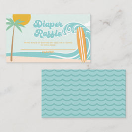 Tarjeta De Recepción Bebé a bordo de la ducha de bebé Diaper Raffle