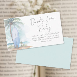 Tarjeta De Recepción Bebé a bordo de los libros de playa para bebés