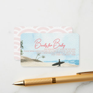 Tarjeta De Recepción Bebé a Bordo Libro de Regalo de Baby Shower Rosa