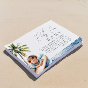Tarjeta De Recepción Bebé a bordo, libros de surf para bebé