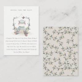 Tarjeta De Recepción Bebé Amarillo Cuto Libros De Fauna Hippo Para Baby