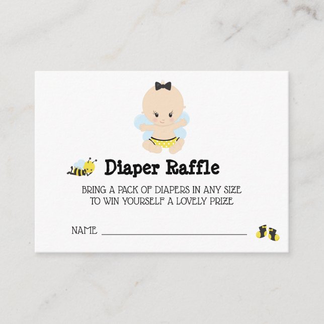 Tarjeta De Recepción *~* Bebé Bebé Bebé Pescado Diaper Raffle (Anverso)
